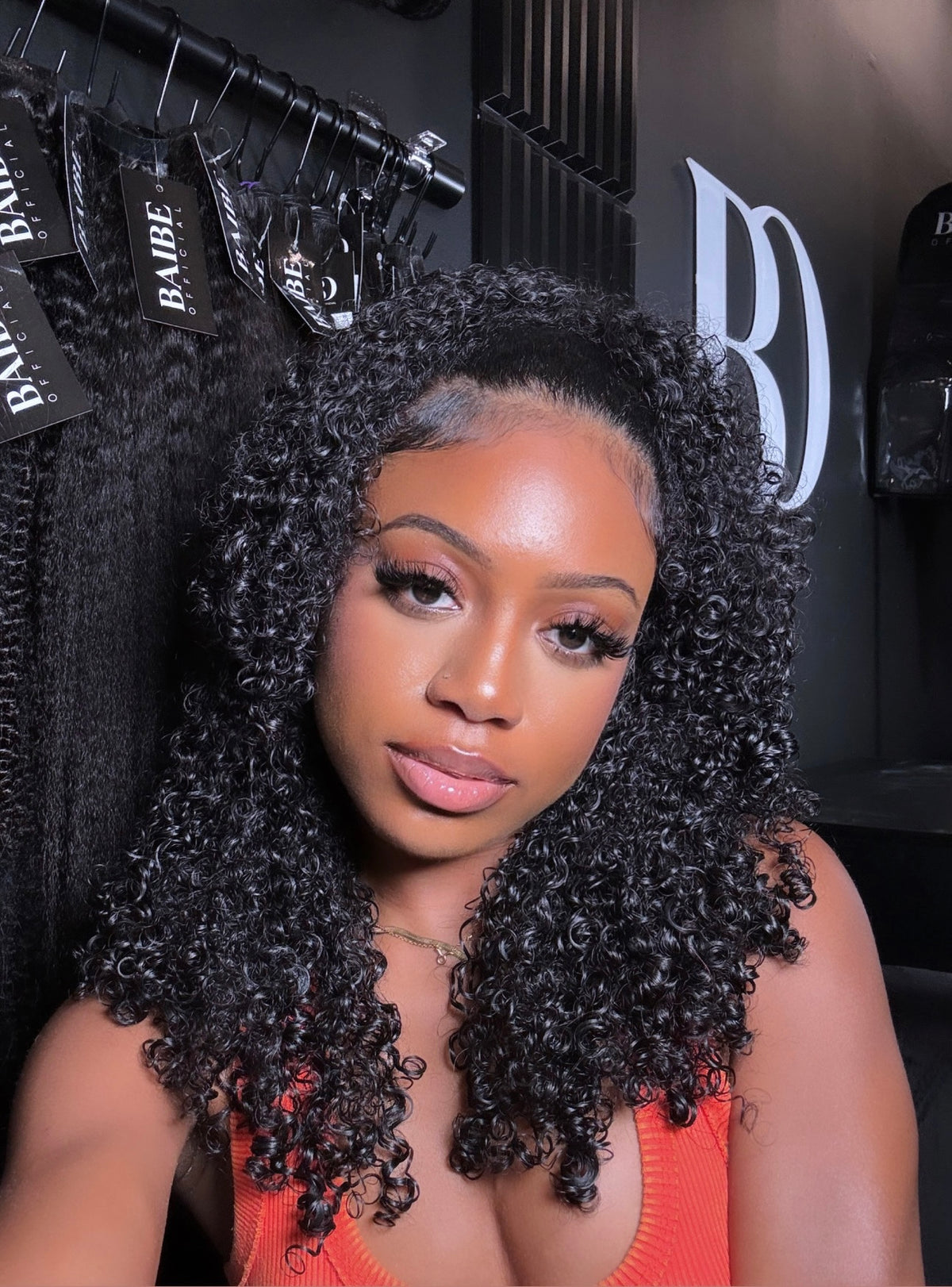 Curly Flip Over Half Wig (RTS)