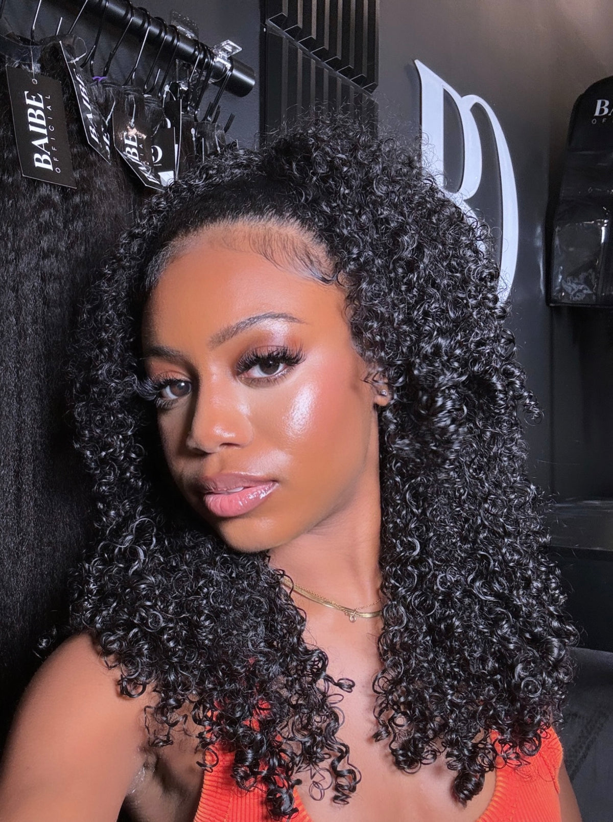Curly Flip Over Half Wig (RTS)