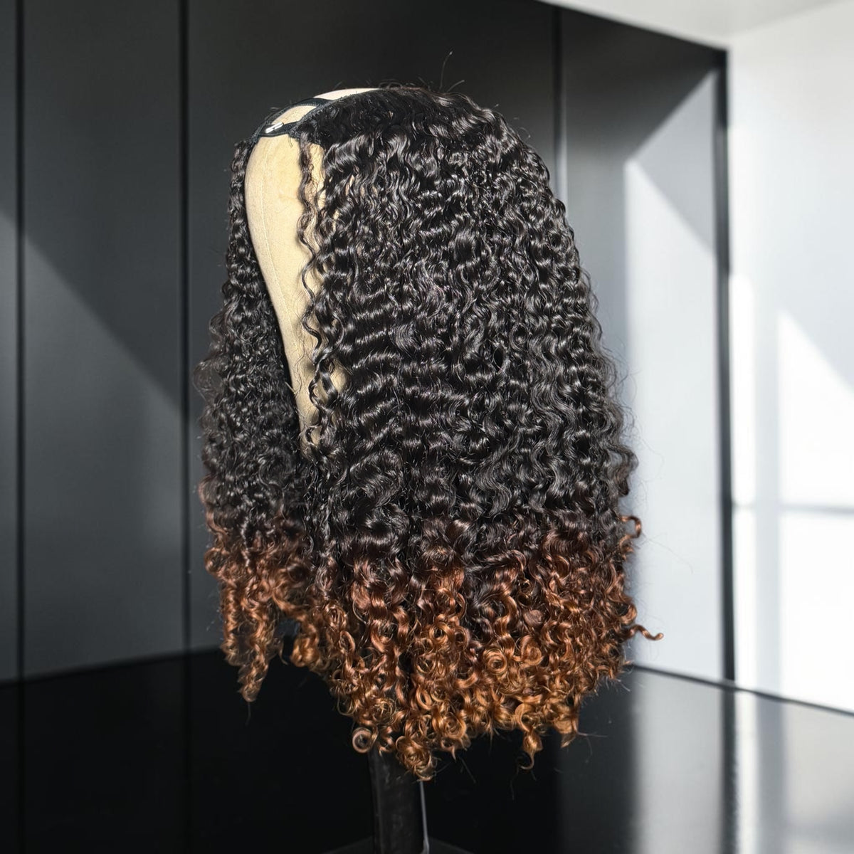 Fiji Curl U-Part Wig + Ombre Tips (RTS)