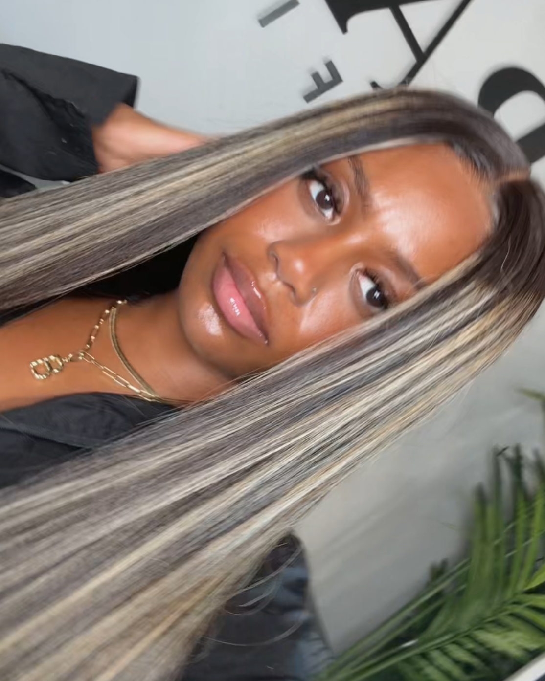 Highlighted Lace Wig