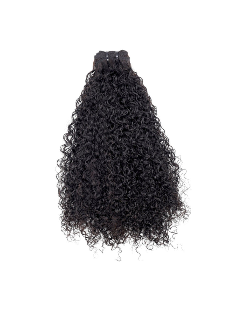 Freshly washed: wet, detangled, no product
