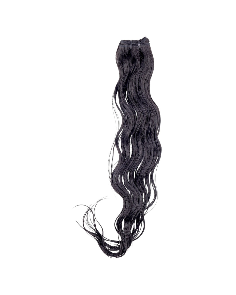 Freshly washed: wet, detangled, no product
